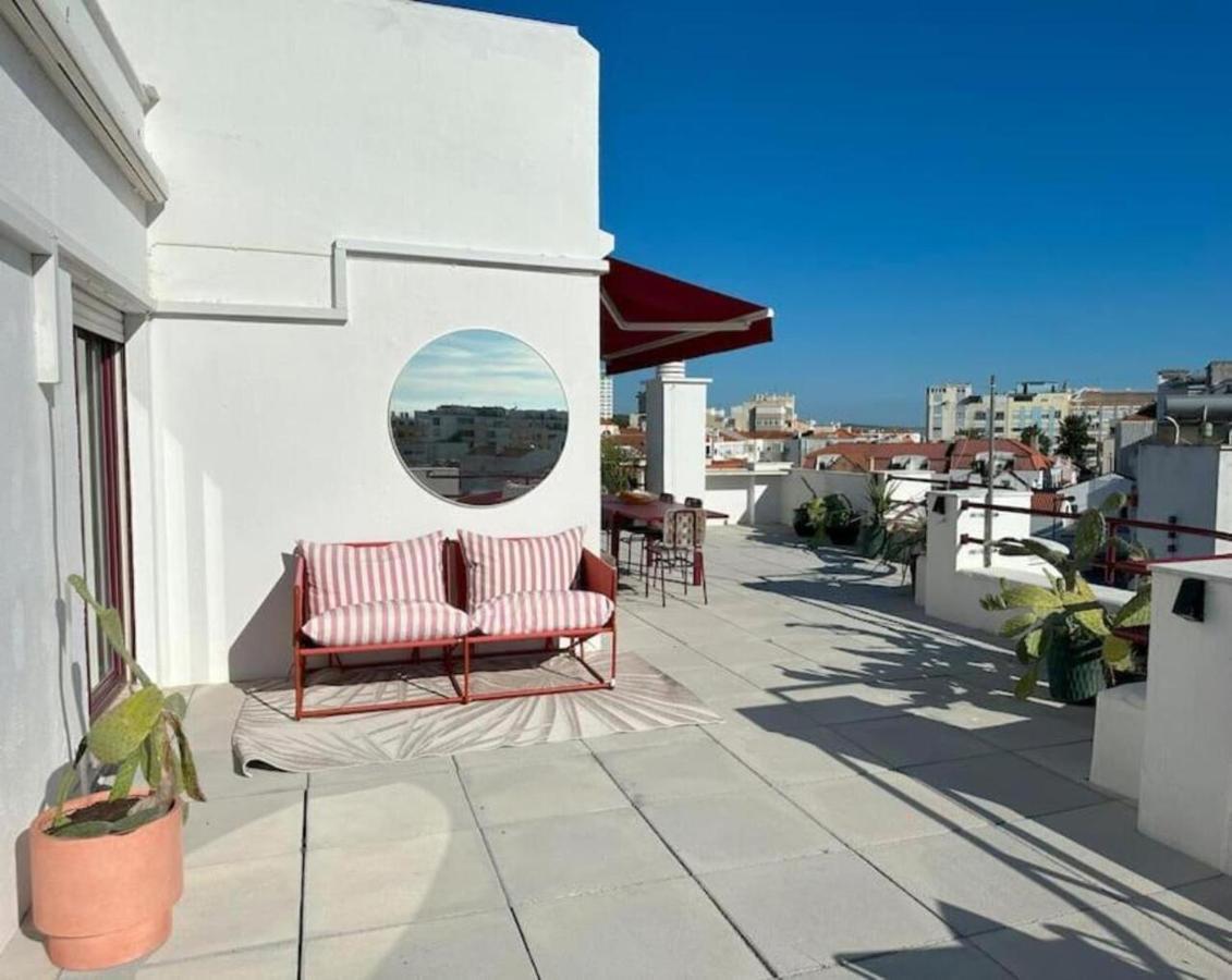 코스타 다 카파리카 Groovy Caparica Gem With Large Sunny Terrace 아파트 외부 사진