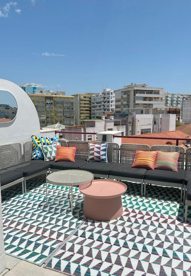 코스타 다 카파리카 Groovy Caparica Gem With Large Sunny Terrace 아파트 외부 사진